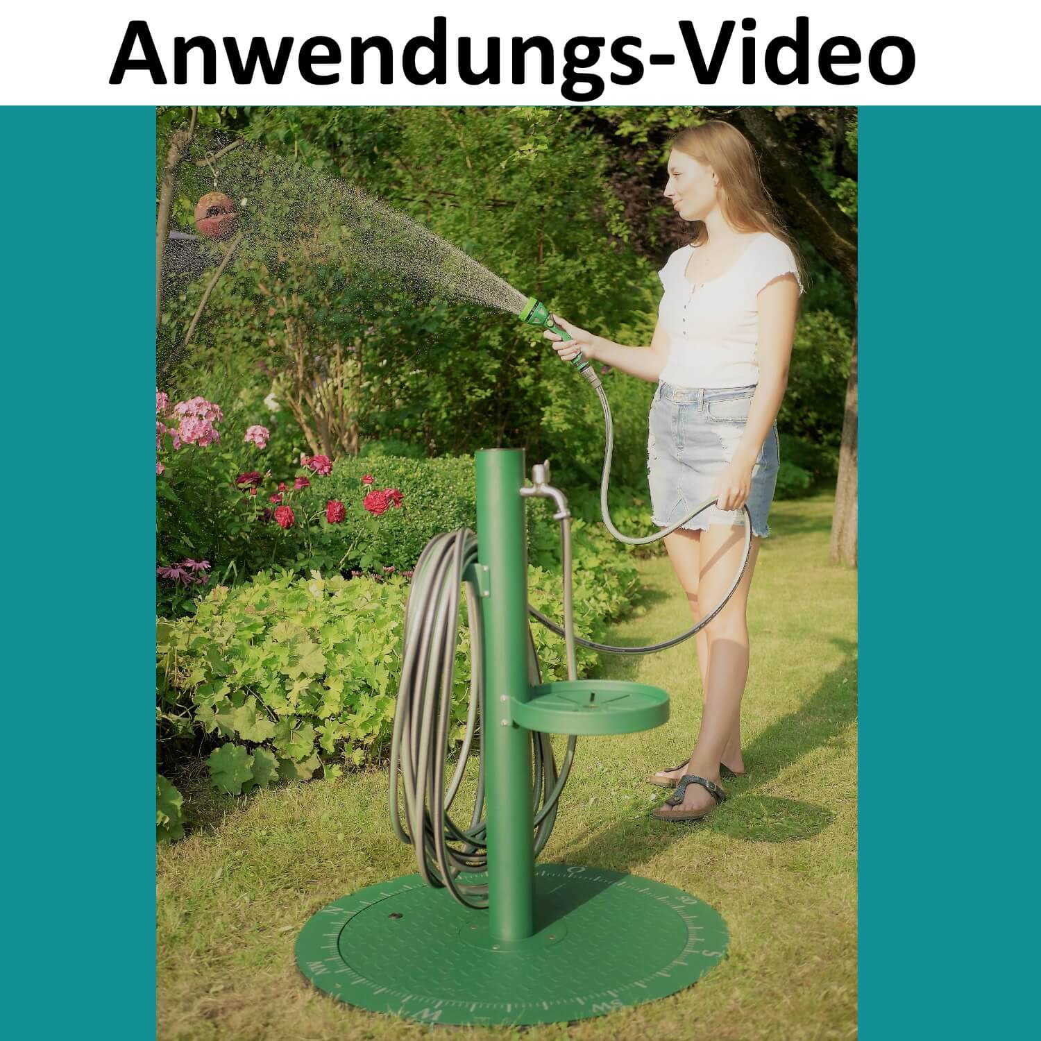 3000 L Flachtank YourTube Komplettset Automatikanlage Zapfsäule STELIA Regenwasseranlage Zisterne flach Erdtank Regenwasserzisterne Set Gartenbewässerung Skizze mit Schachtaufsatz